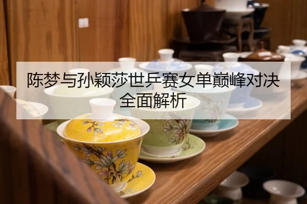 陈梦与孙颖莎世乒赛女单巅峰对决全面解析